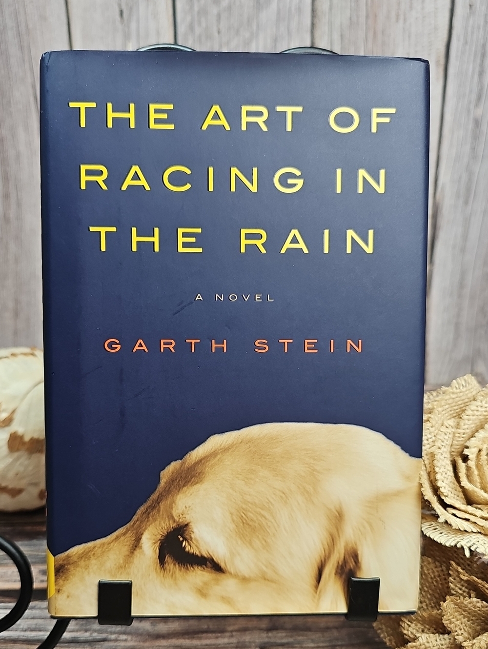 THE ART OF RACING IN THE RAIN A NOVEL BY GARTH STEIN HARDCOVER